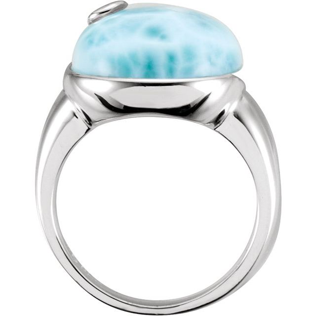 Natural Larimar Ring