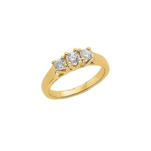 1/2 CTW Diamond Three-Stone Anniversary Band