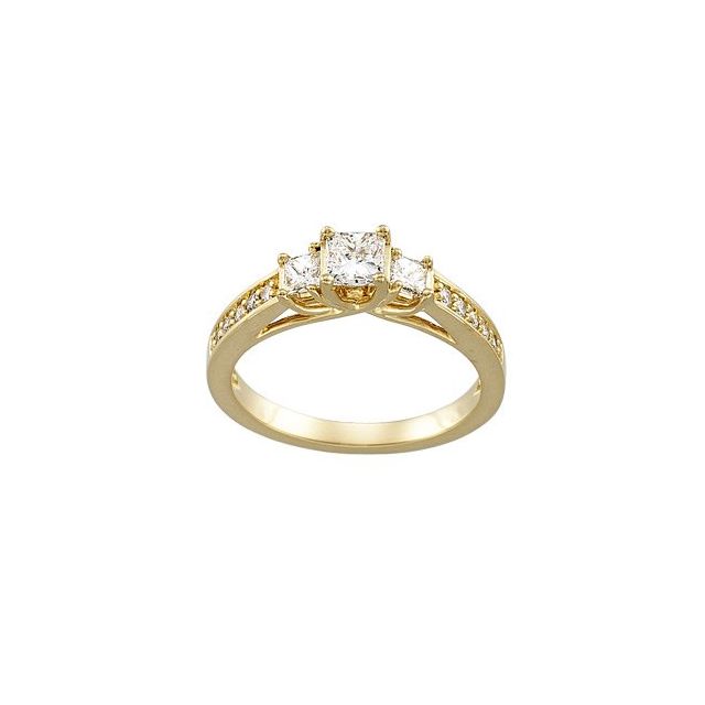 7/8 CTW Natural Diamond Engagement Ring