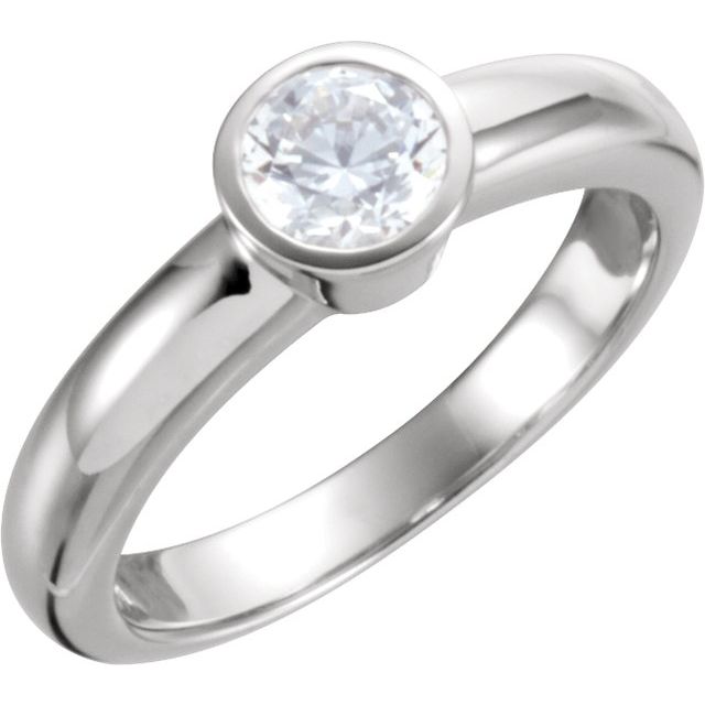 1/2 CTW Diamond Round Solitaire Engagement Ring