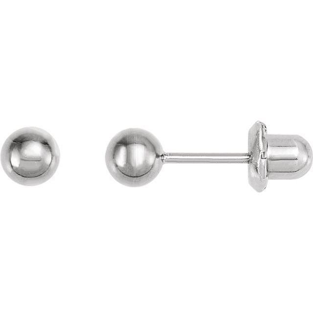 Titanium 3mm Ball Stud Piercing Earrings