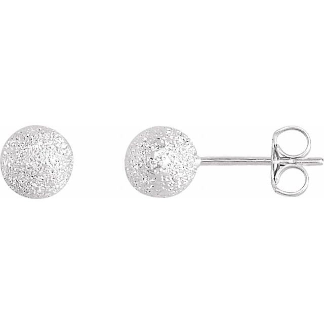 4mm Stardust Ball Earrings