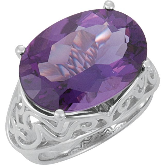 Natural Amethyst Ring
