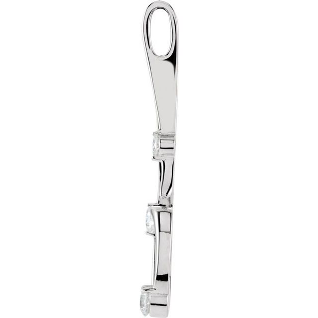 1/2 CTW Natural Diamond Freeform Pendant