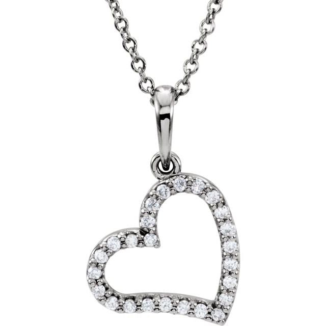 Round 1/10 CTW Natural Diamond Necklace