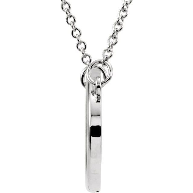 Horizontal Oval Necklace