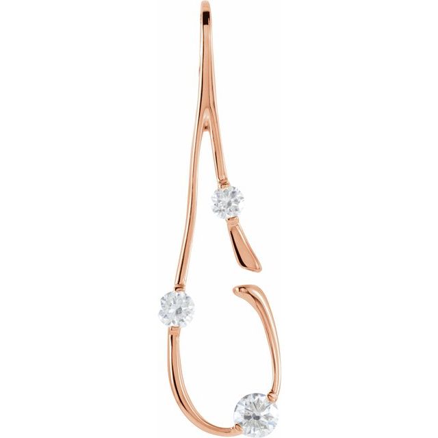 1/2 CTW Natural Diamond Freeform Pendant