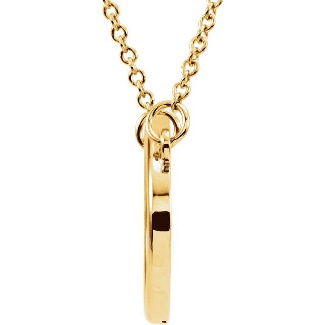 Horizontal Oval Necklace