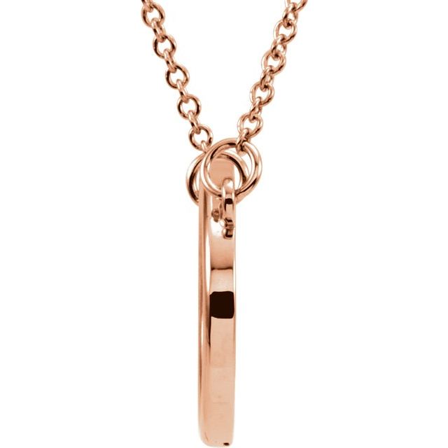 Horizontal Oval Necklace