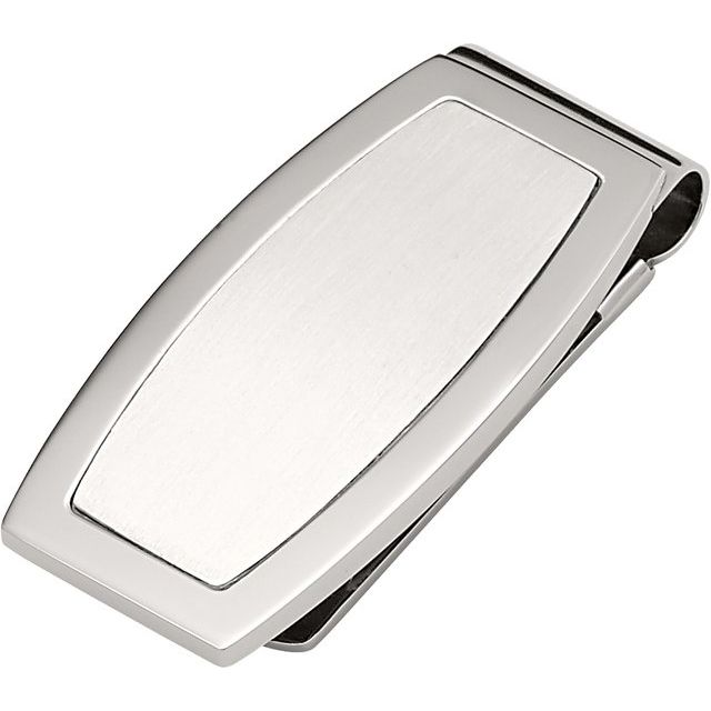 Stainless Steel 49.3x22.9mm Money Clip