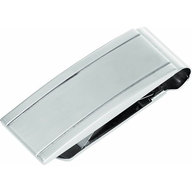 Stainless Steel 53.3x19.5mm Money Clip