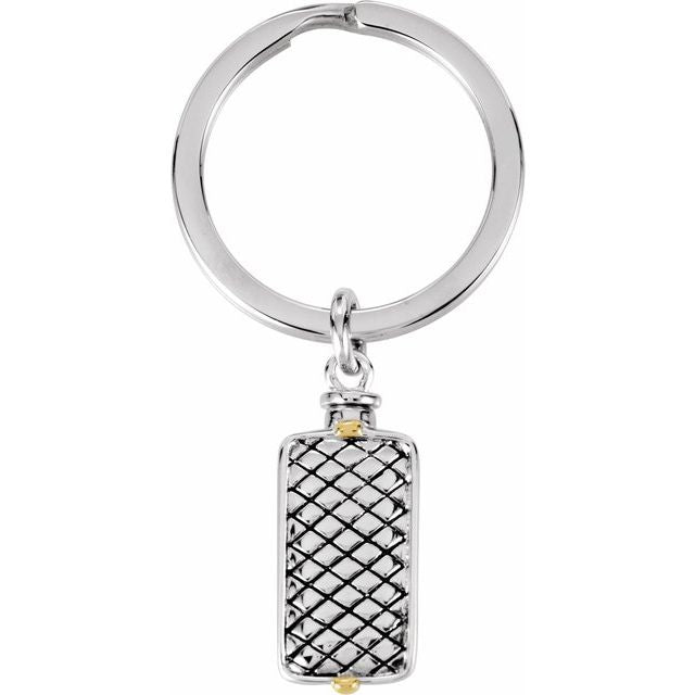 Woven Rectangle Ash Holder Key Chain