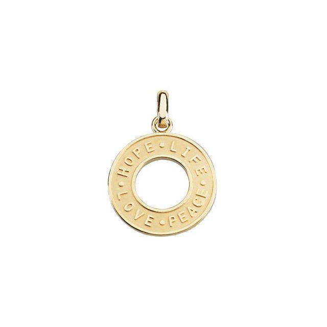 Hope, Life, Love & Peace Pendant