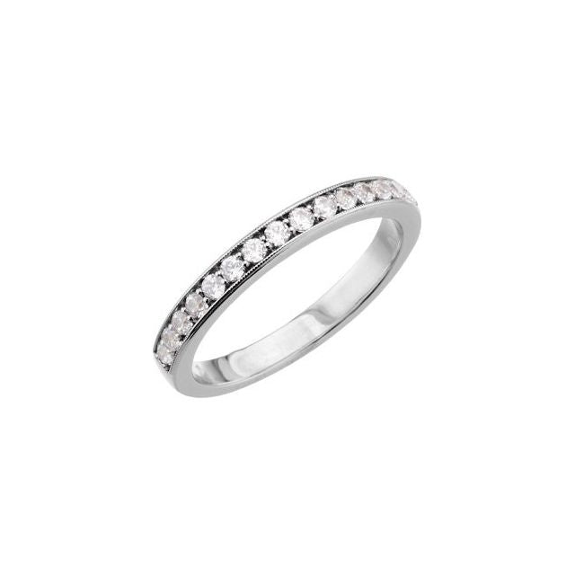 1/4 CTW Natural Diamond Band for 4.5 & 5mm Engagement