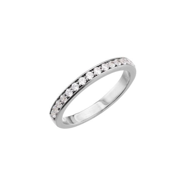 1/3 CTW Natural Diamond Band for 5-6mm Engagement