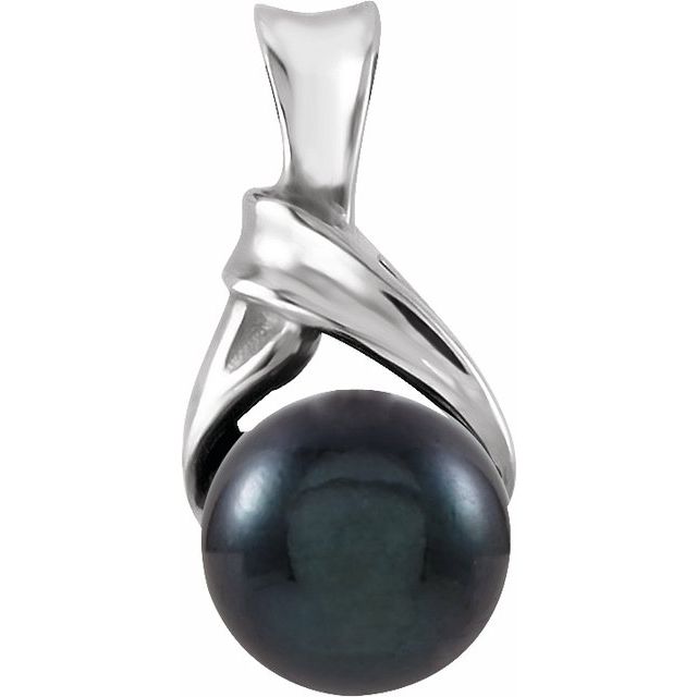 Cultured Black Akoya Pearl Pendant