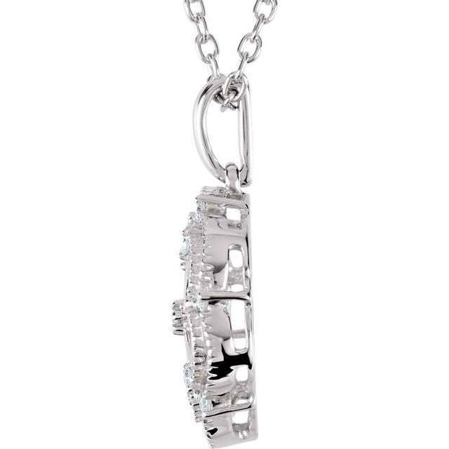 .08 CTW Natural Diamond Necklace