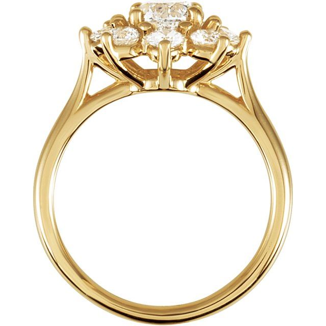 1 3/4 CTW Natural Diamond Cluster Ring