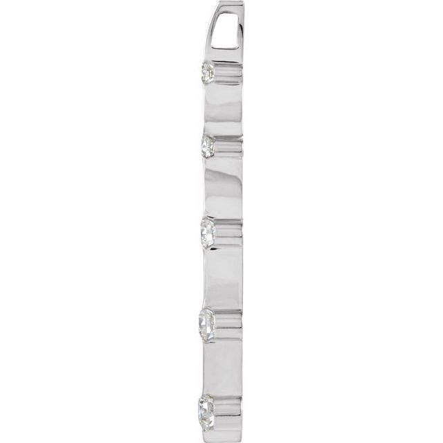 1/2 CTW Natural Diamond Journey Graduated Pendant