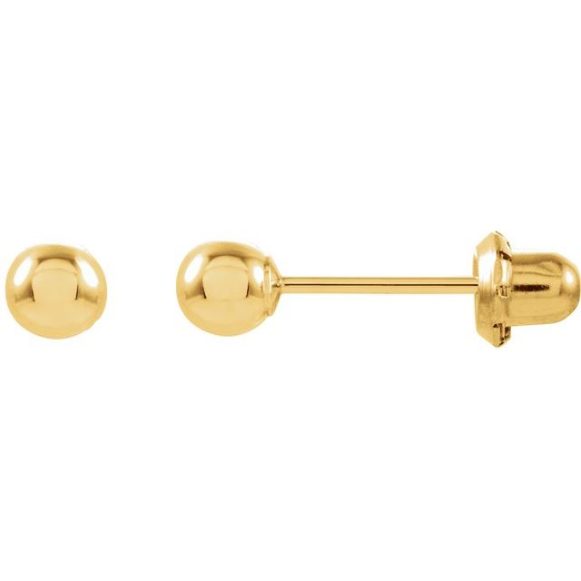 4mm Ball Stud Piercing Earrings
