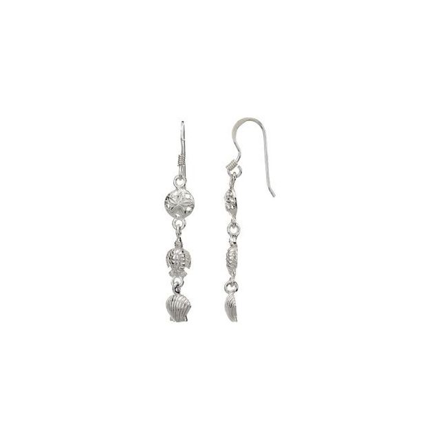 Sand Dollar, Turtle, & Shell Earrings