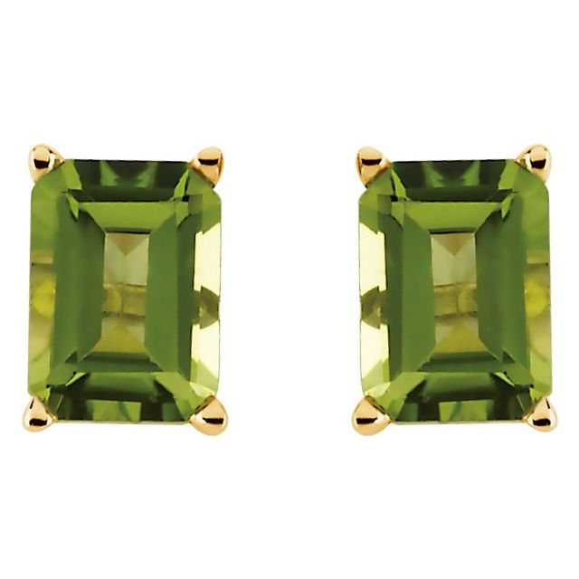 Emerald Natural Peridot Earrings