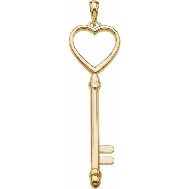 Heart Key Pendant