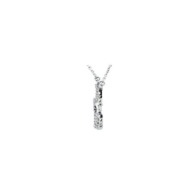 1/4 CTW Natural Diamond Puzzle Piece 16 1/2" Necklace
