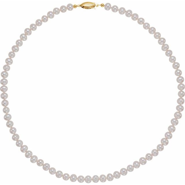 Panache Cultured White Freshwater Pearl Necklace
