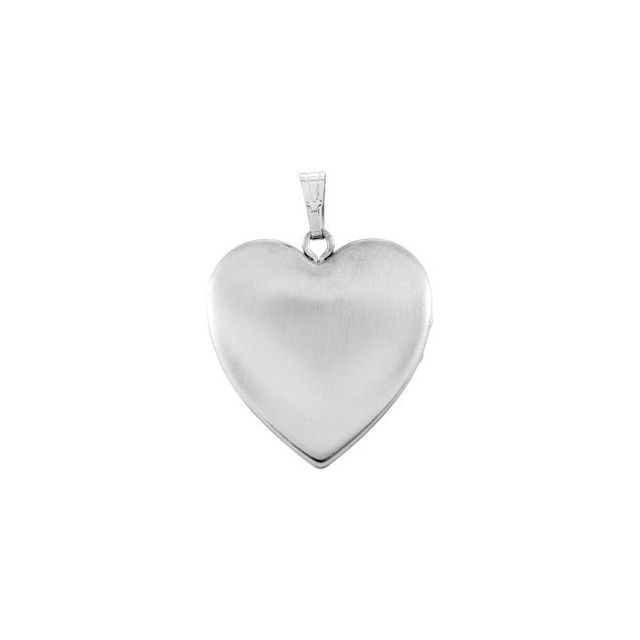 25.2x23.7mm Heart Locket with Cross
