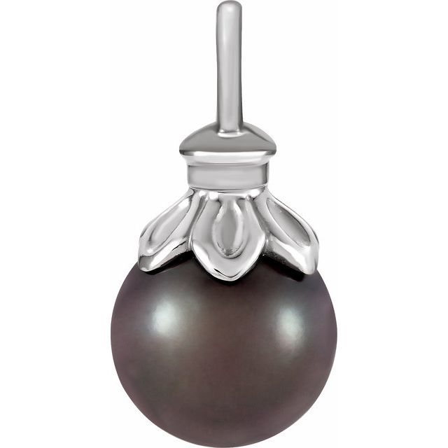 Cultured Gray Tahitian Pearl Pendant