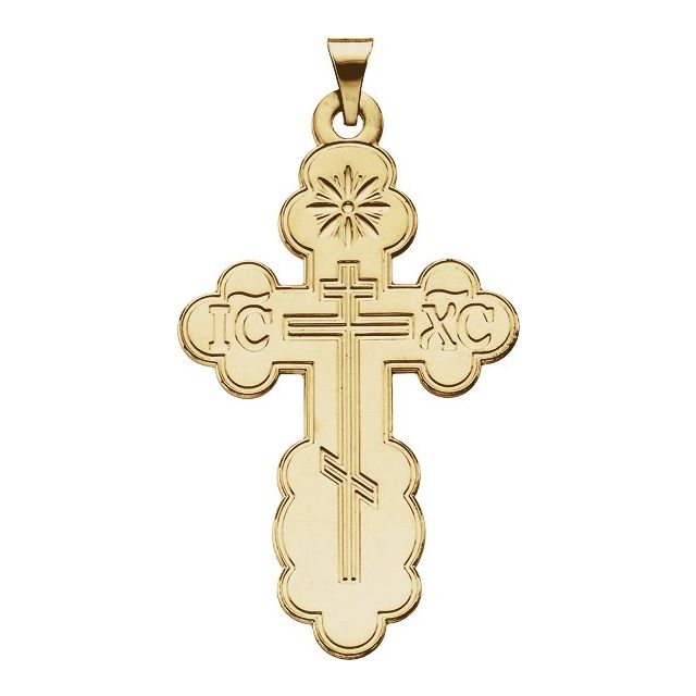 19x13mm Orthodox Cross Pendant