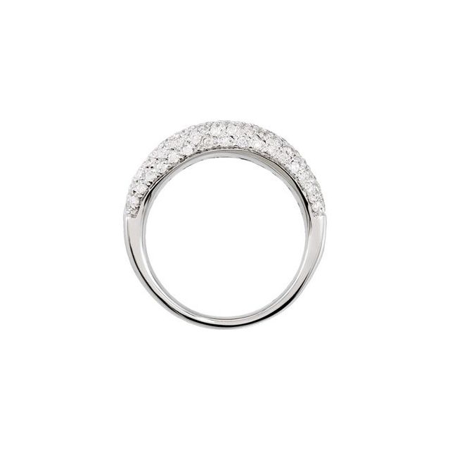 Round 1 1/5 CTW Natural Diamond Pavé Ring