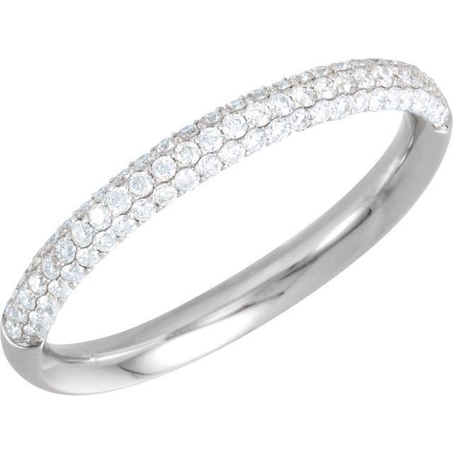 Round 3/8 CTW Diamond Pavé Anniversary Band