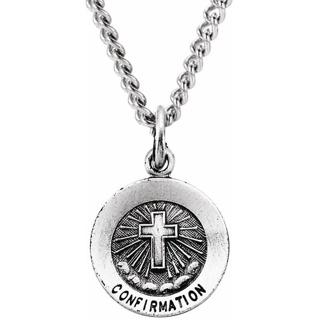 15mm Confirmation Medal with Cross