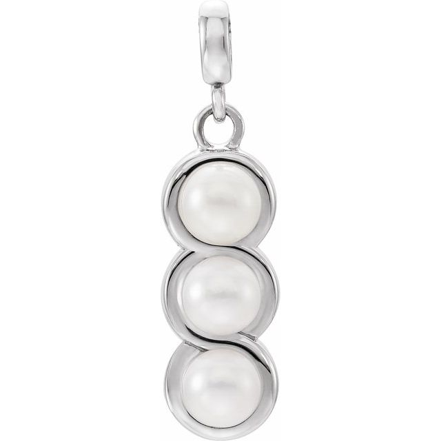 Cultured White Freshwater Pearl Pendant