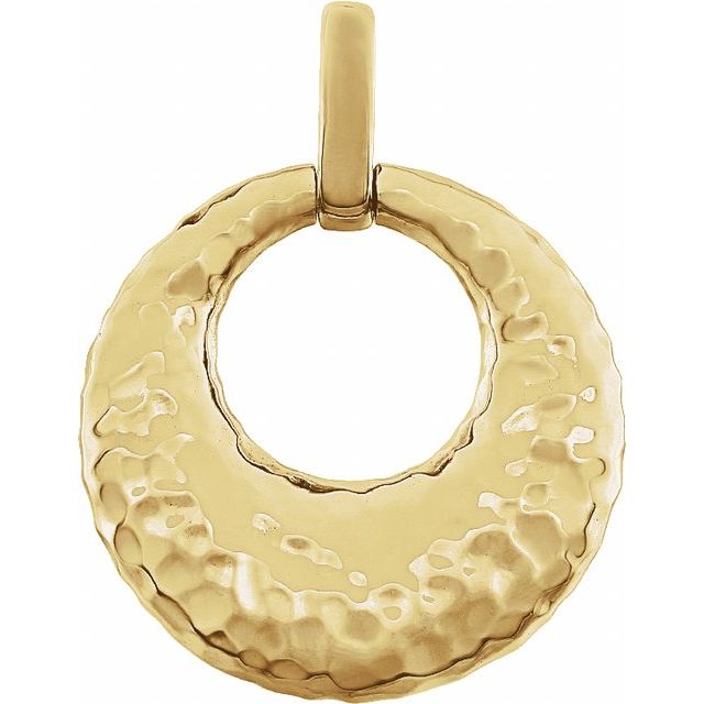 Hammered Circle Pendant