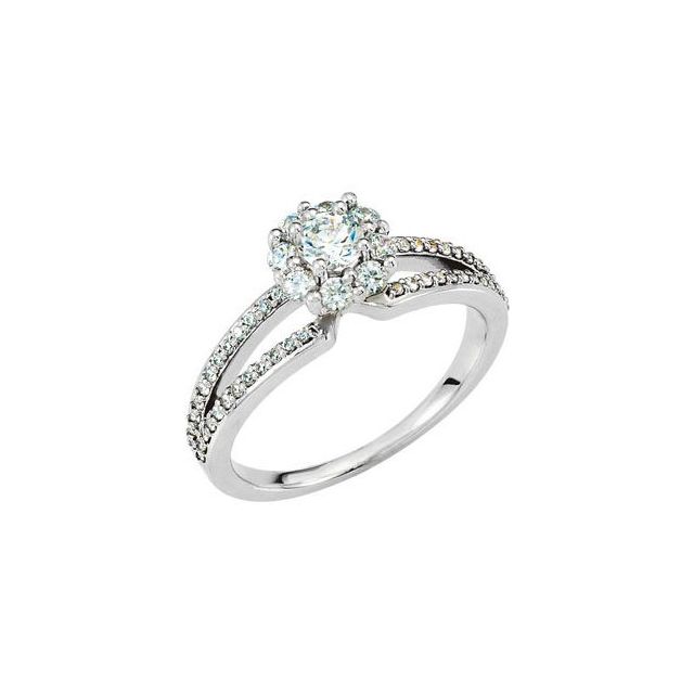 3/4 CTW Natural Diamond Engagement Ring