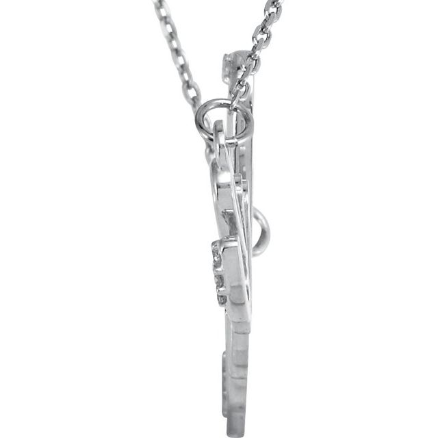 .08 CTW Natural Diamond "Love" Necklace