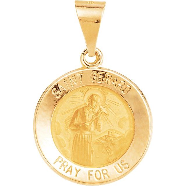15mm Round Hollow St. Gerard Medal