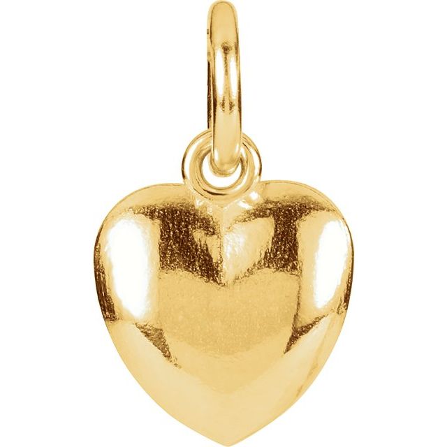 Puffed Heart Charm