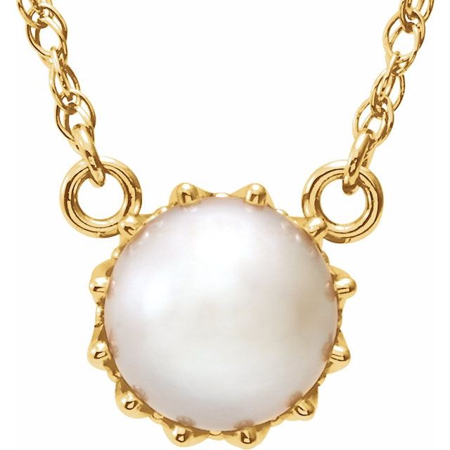 Cultured White Freshwater Pearl Necklace