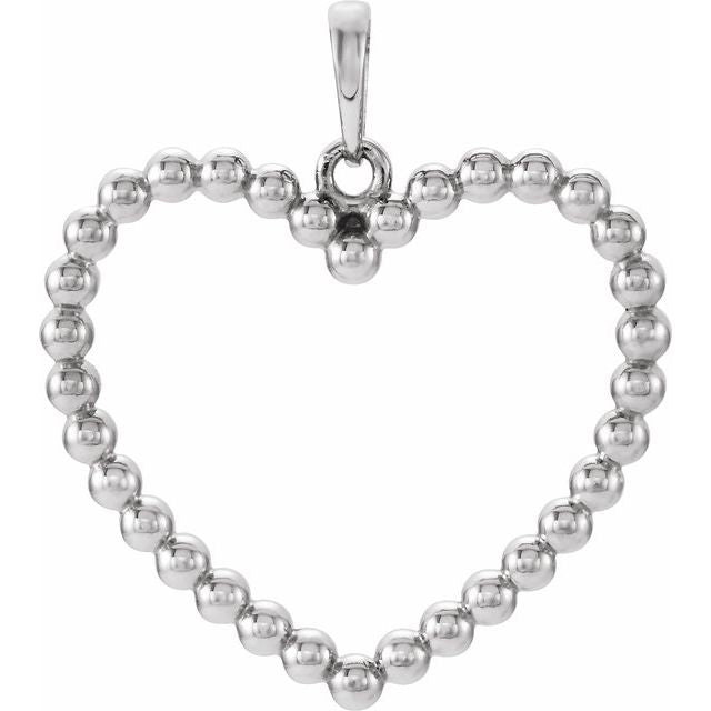 Beaded Heart Pendant