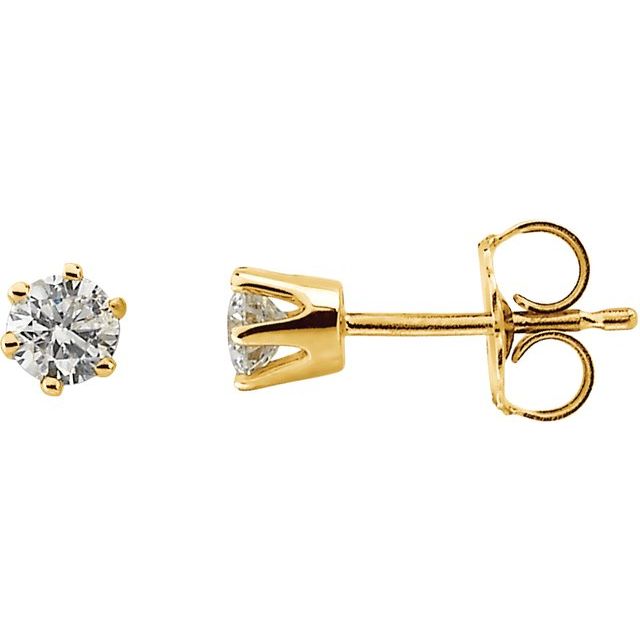 Round 1/3 CTW Natural Diamond Stud Earrings