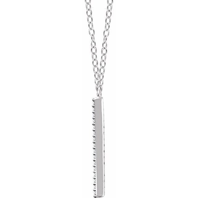 Round 1/6 CTW Natural Diamond V Necklace