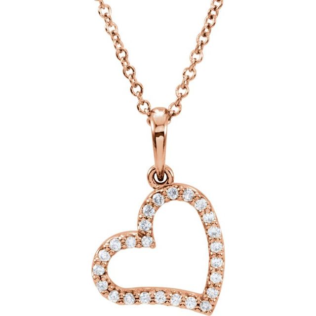 Round 1/10 CTW Natural Diamond Necklace