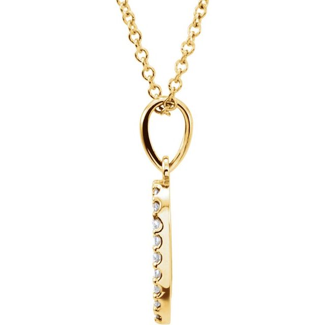 Round 1/10 CTW Natural Diamond Necklace