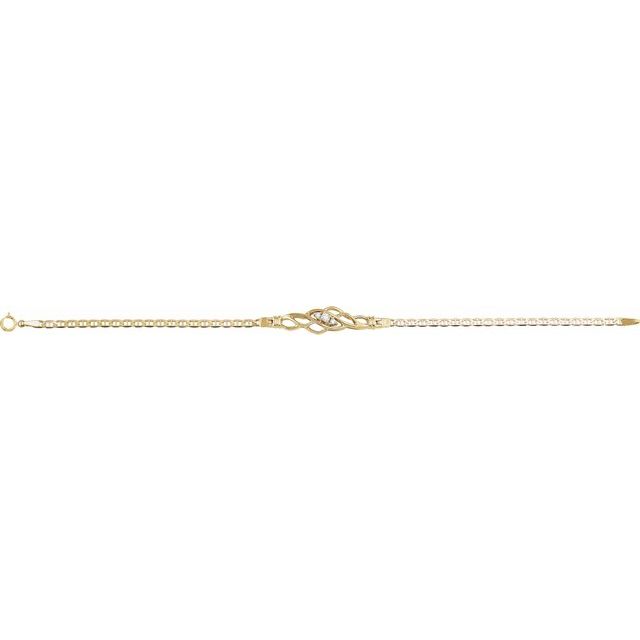 Round 1/8 CTW Natural Diamond 7 1/2" Bracelet