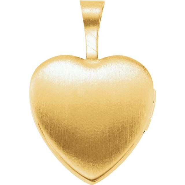 Gold-Plated Sterling Silver Heart Cross Locket