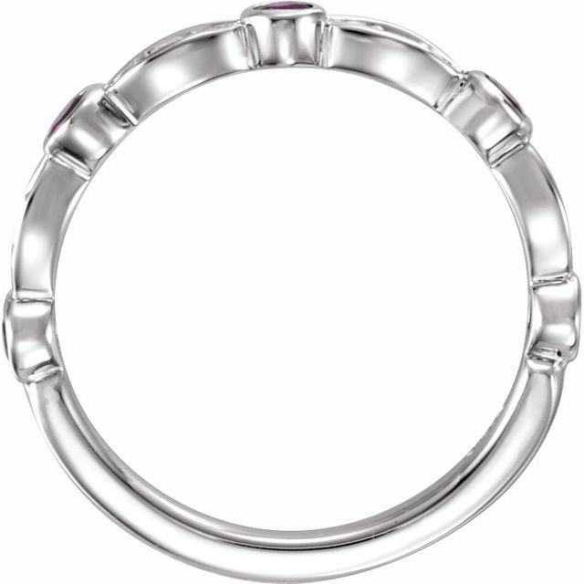 Natural Ruby & 1/6 CTW Natural Diamond Ring